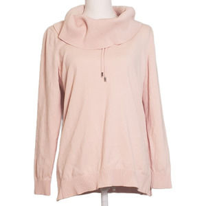 Zenergy by Chico's Cowl Neck Sweatshirt in Light Peach